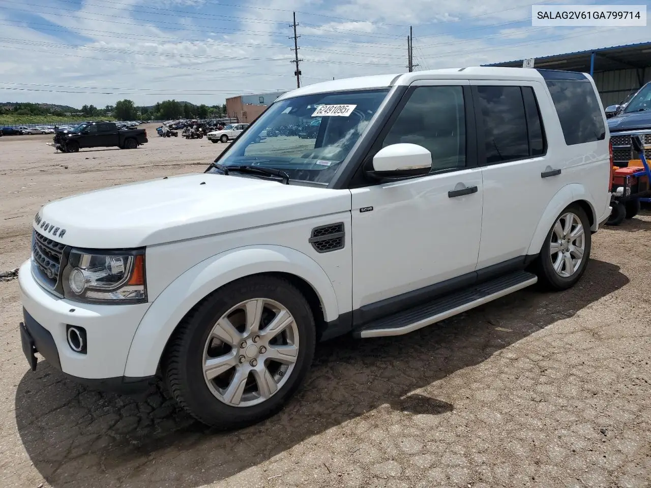 2016 Land Rover Lr4 Hse VIN: SALAG2V61GA799714 Lot: 62491095