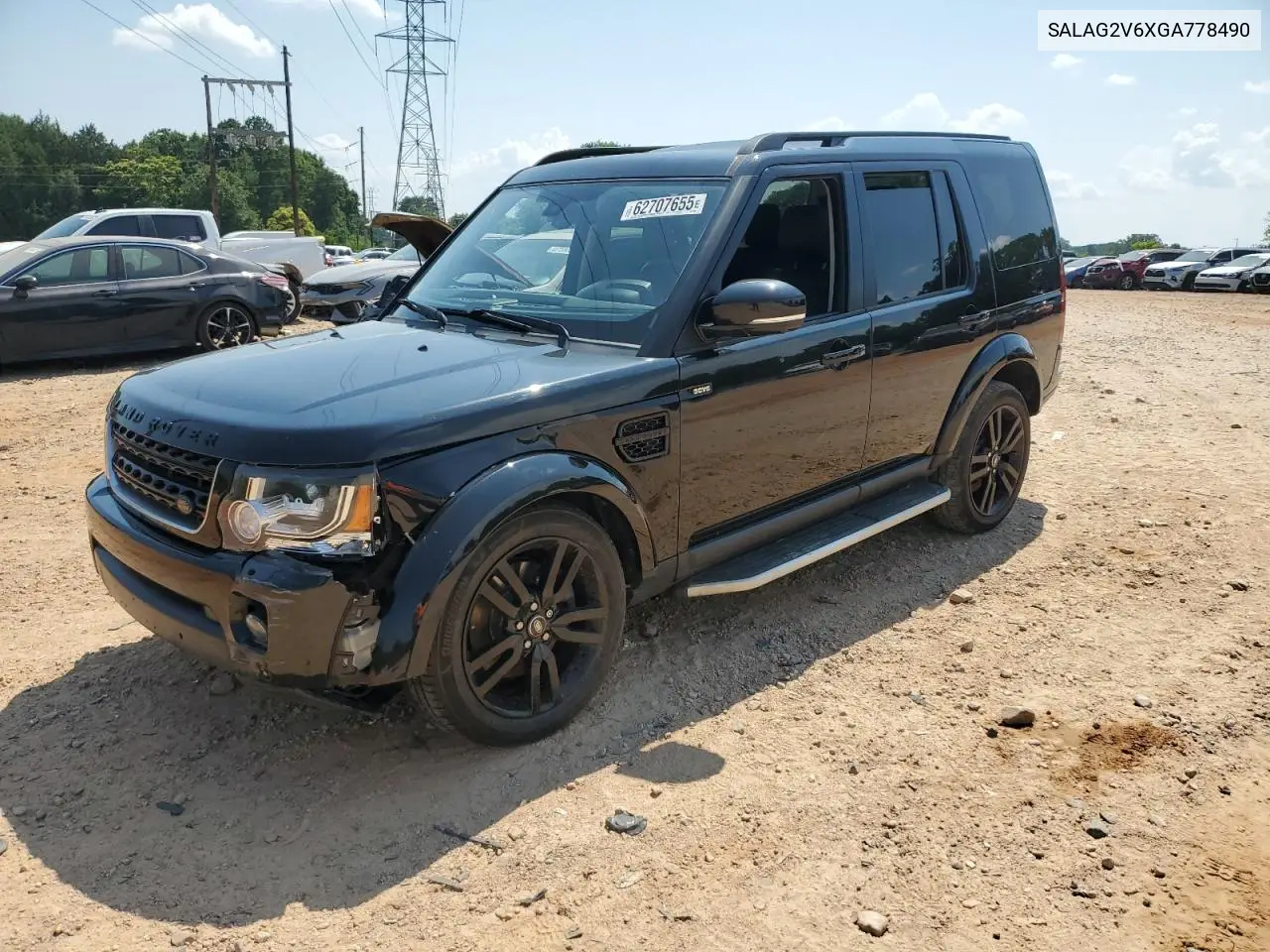 2016 Land Rover Lr4 Hse VIN: SALAG2V6XGA778490 Lot: 62707655