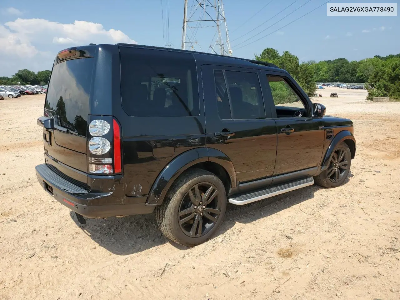 2016 Land Rover Lr4 Hse VIN: SALAG2V6XGA778490 Lot: 62707655
