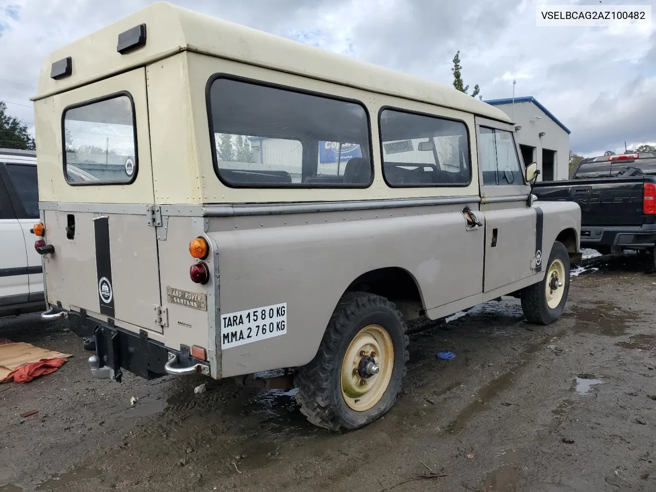 1981 Land Rover Rover VIN: VSELBCAG2AZ100482 Lot: 84206344