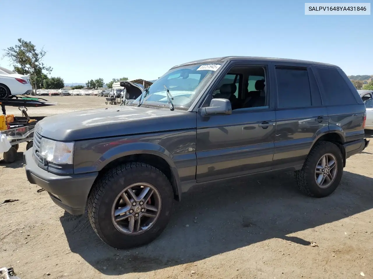 2000 Land Rover Range Rover 4.6 Hse Long Wheelbase VIN: SALPV1648YA431846 Lot: 63251945