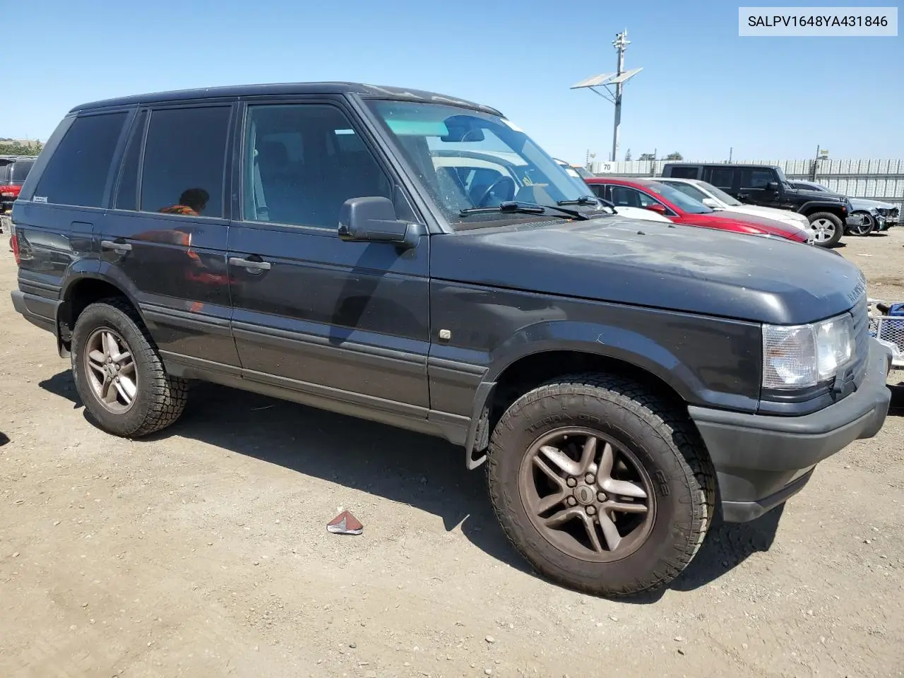 2000 Land Rover Range Rover 4.6 Hse Long Wheelbase VIN: SALPV1648YA431846 Lot: 63251945