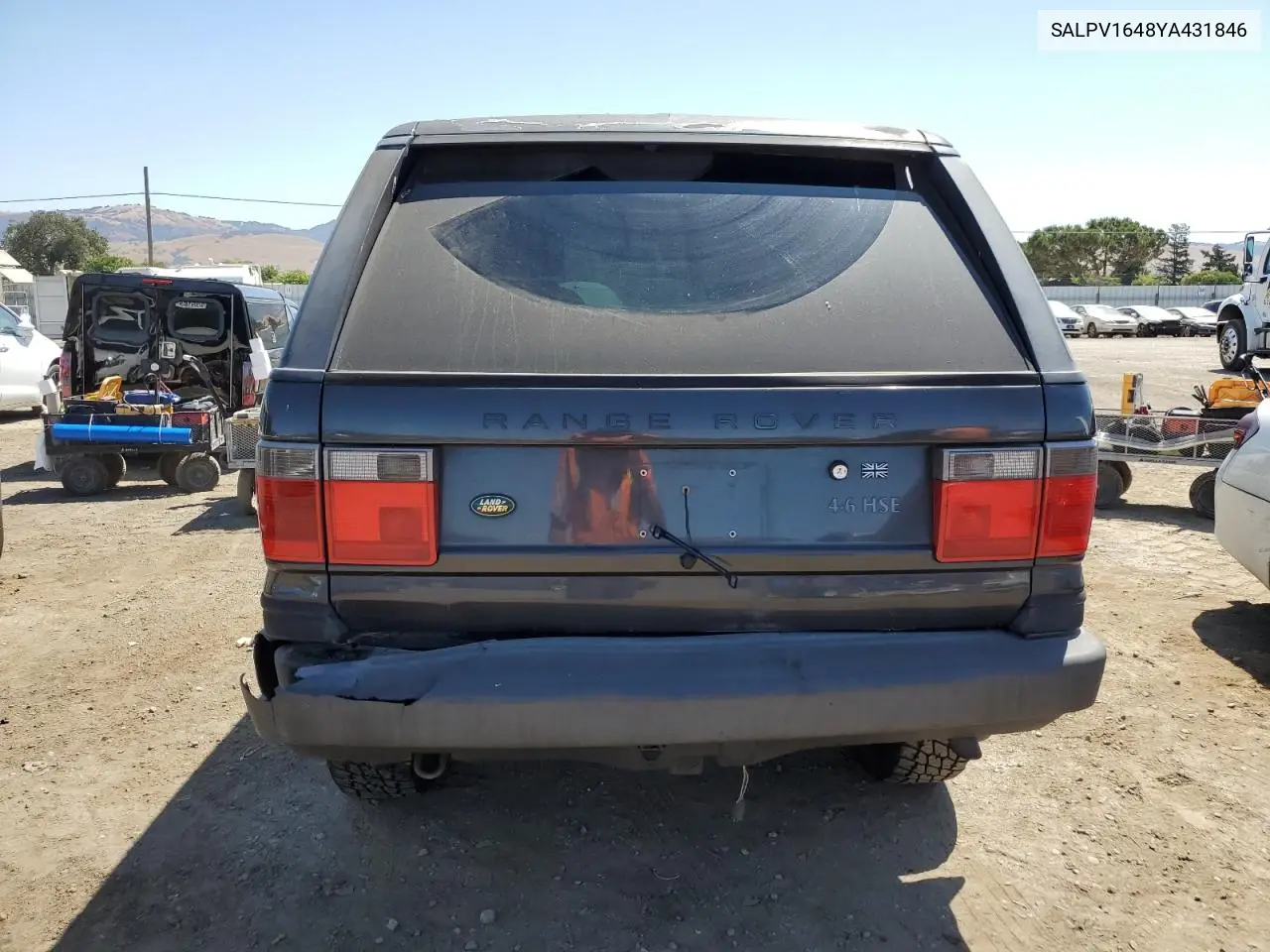 2000 Land Rover Range Rover 4.6 Hse Long Wheelbase VIN: SALPV1648YA431846 Lot: 63251945
