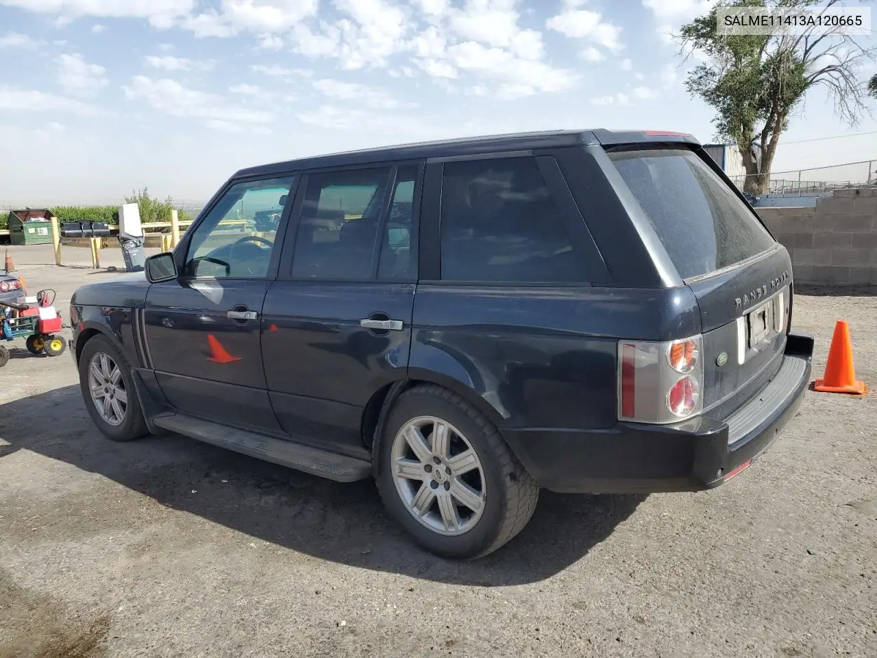 2003 Land Rover Range Rover Hse VIN: SALME11413A120665 Lot: 60823755
