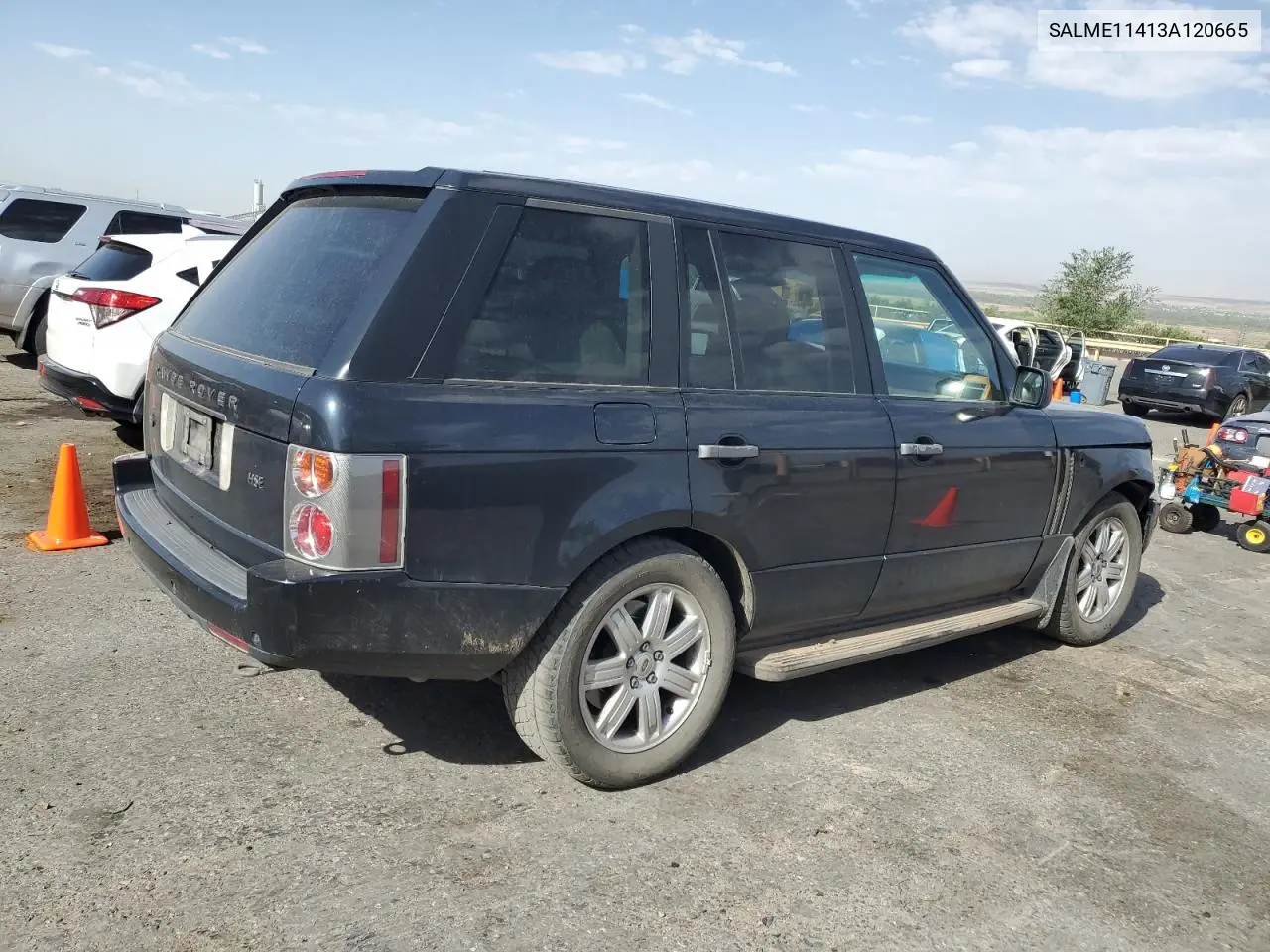 2003 Land Rover Range Rover Hse VIN: SALME11413A120665 Lot: 60823755
