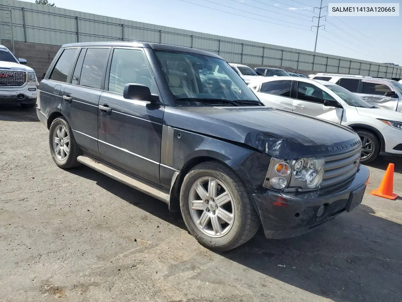 2003 Land Rover Range Rover Hse VIN: SALME11413A120665 Lot: 60823755