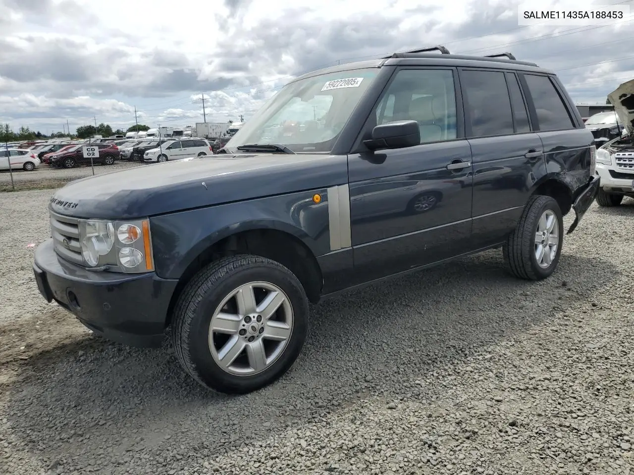 2005 Land Rover Range Rover Hse VIN: SALME11435A188453 Lot: 59222005