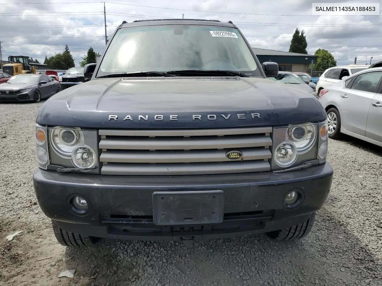 2005 Land Rover Range Rover Hse VIN: SALME11435A188453 Lot: 59222005