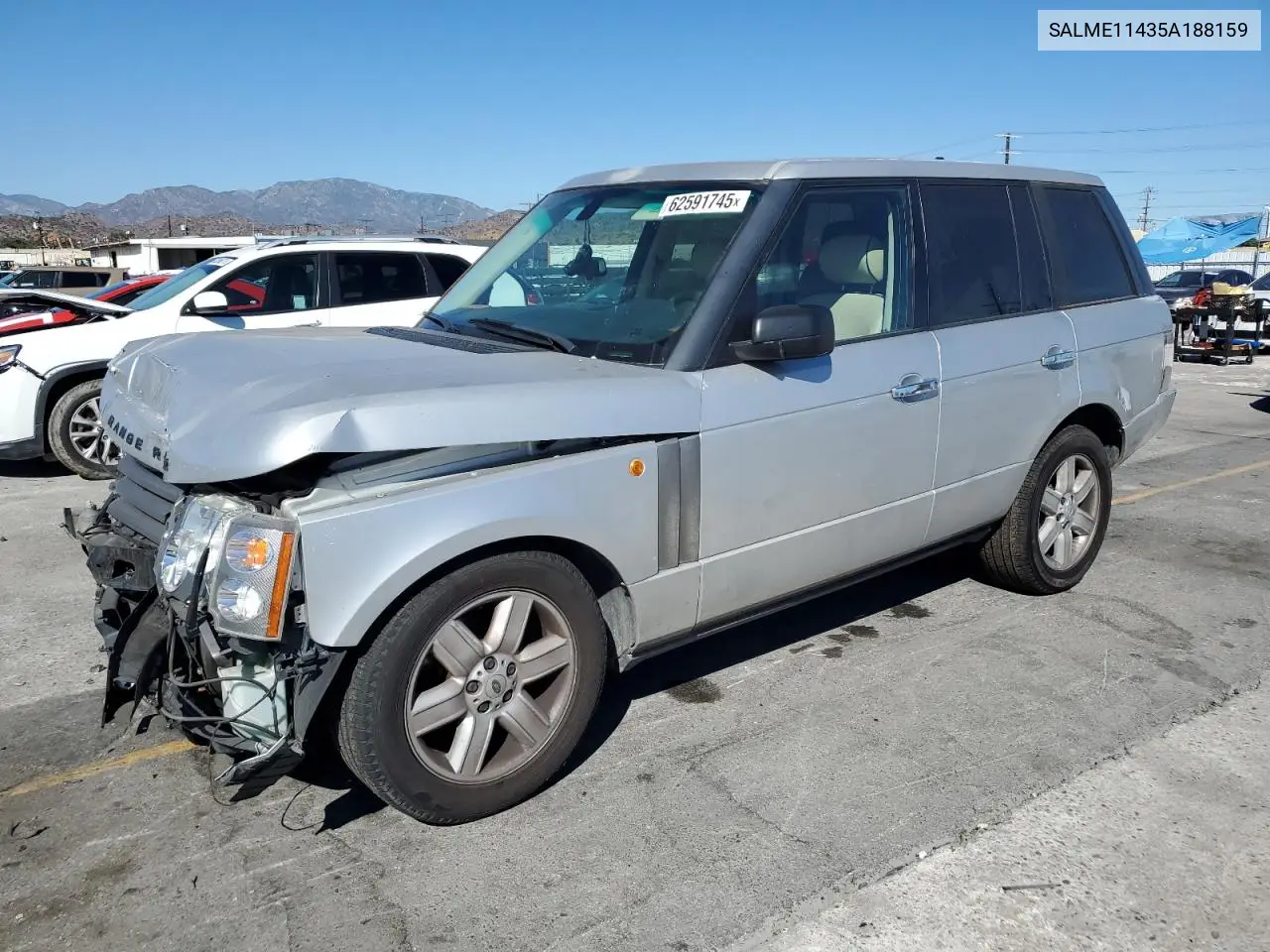 2005 Land Rover Range Rover Hse VIN: SALME11435A188159 Lot: 62591745