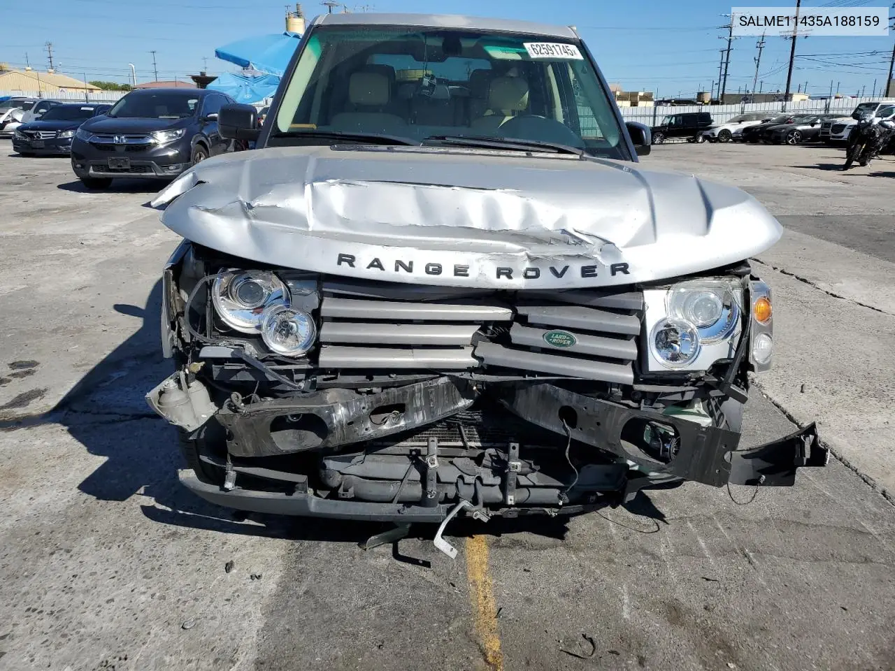 2005 Land Rover Range Rover Hse VIN: SALME11435A188159 Lot: 62591745