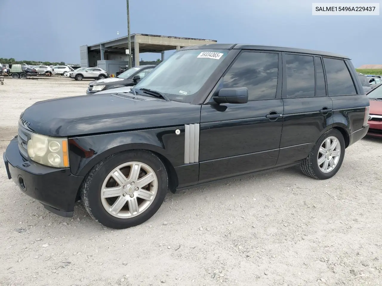2006 Land Rover Range Rover Hse VIN: SALME15496A229437 Lot: 59334365
