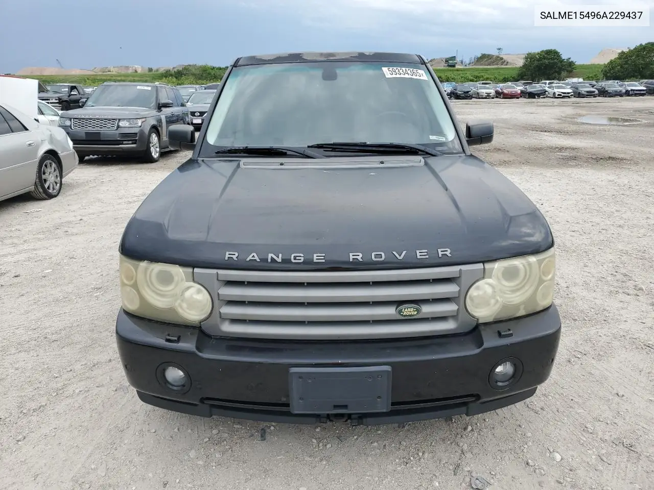 2006 Land Rover Range Rover Hse VIN: SALME15496A229437 Lot: 59334365