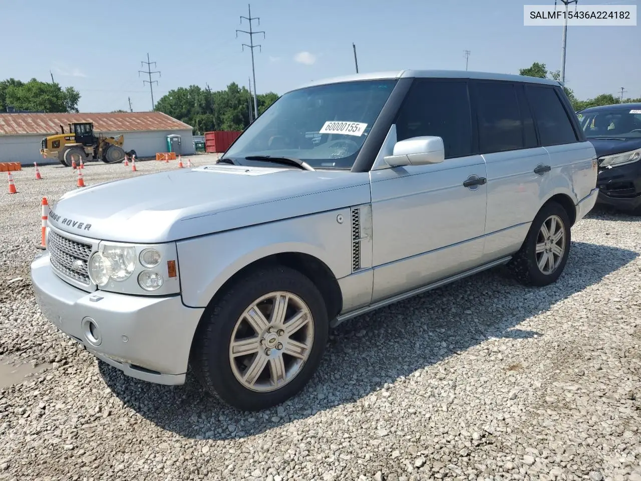 2006 Land Rover Range Rover Hse VIN: SALMF15436A224182 Lot: 60000155