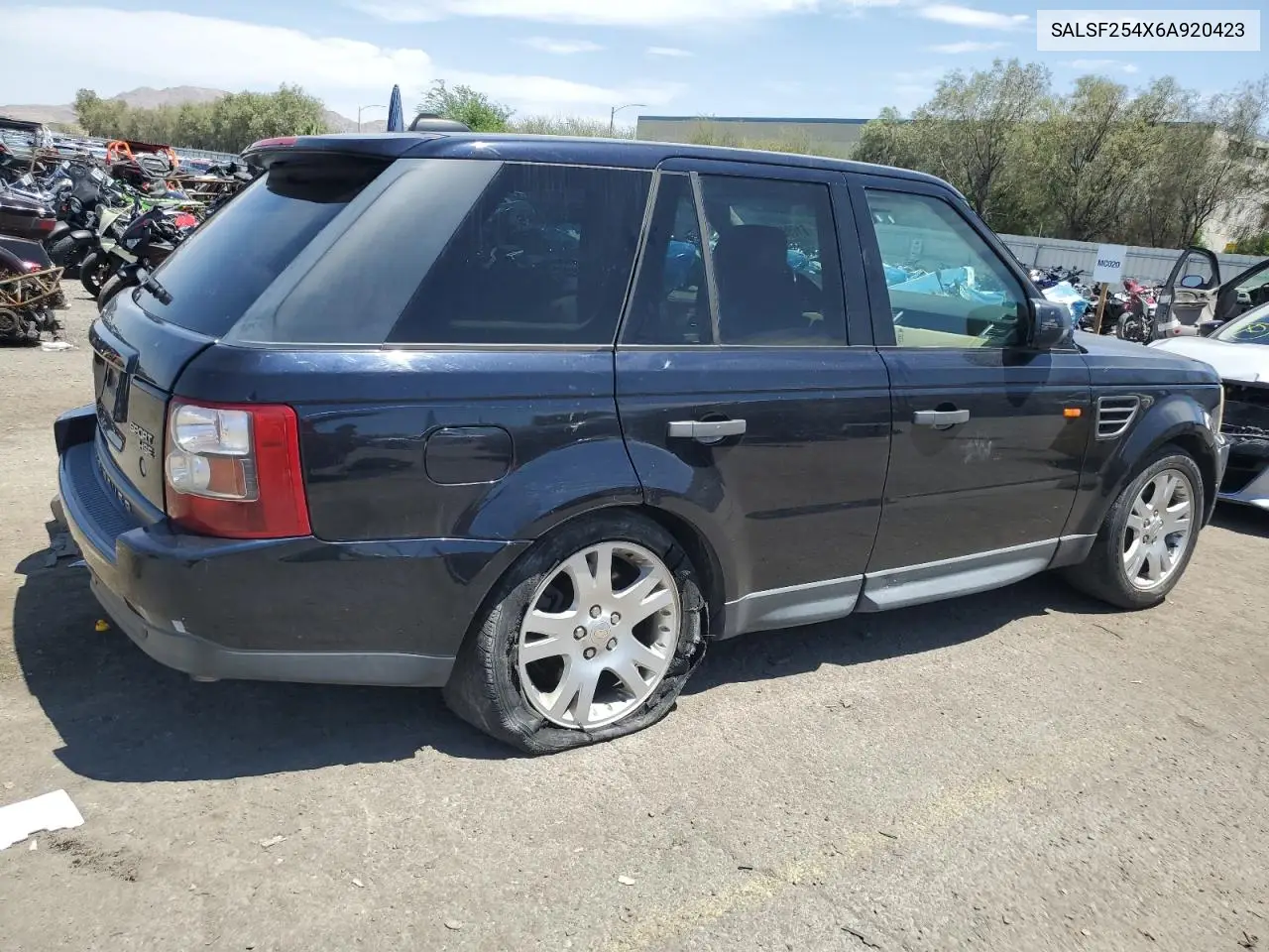 2006 Land Rover Range Rover Sport Hse VIN: SALSF254X6A920423 Lot: 61099565
