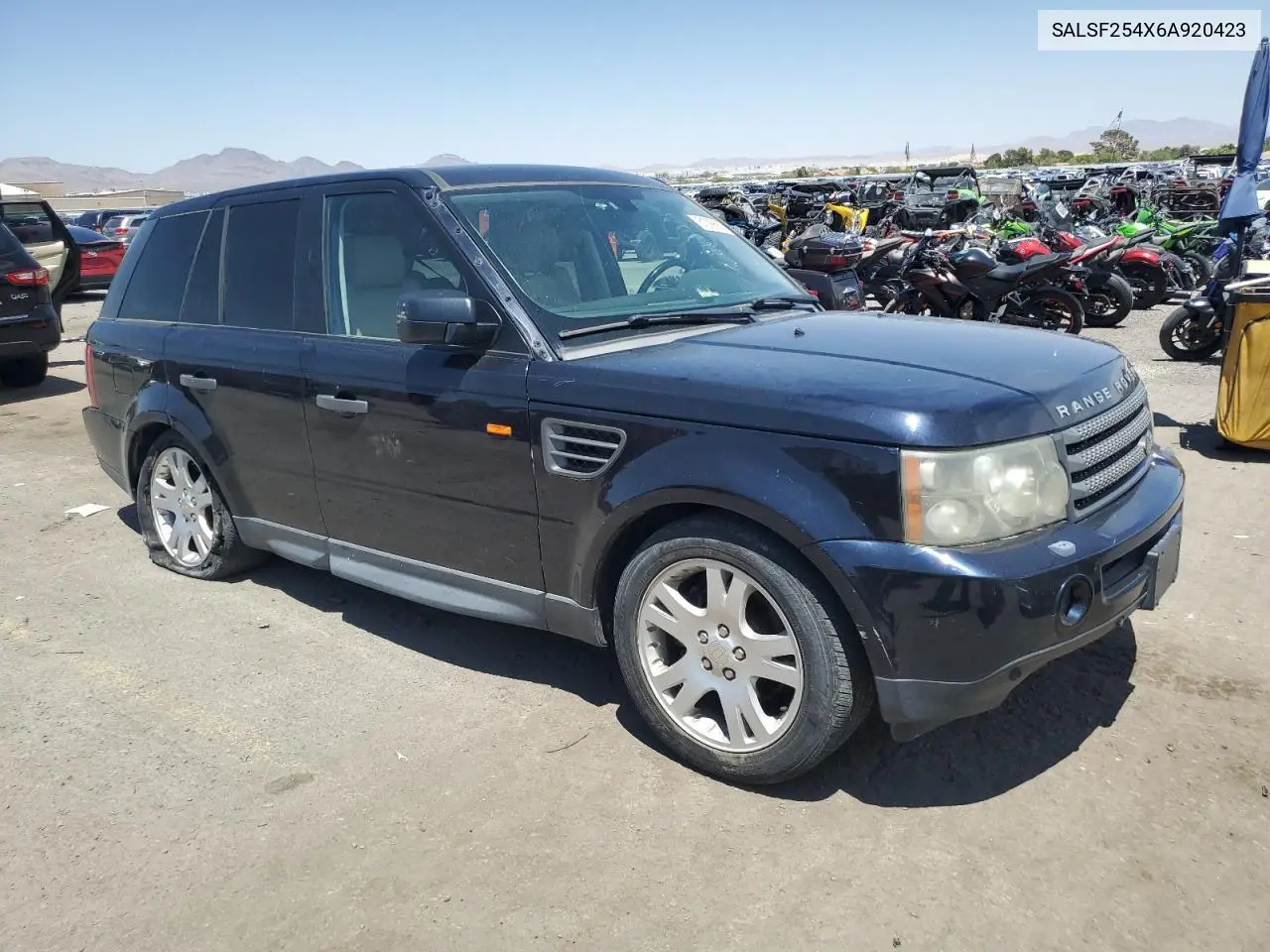 2006 Land Rover Range Rover Sport Hse VIN: SALSF254X6A920423 Lot: 61099565