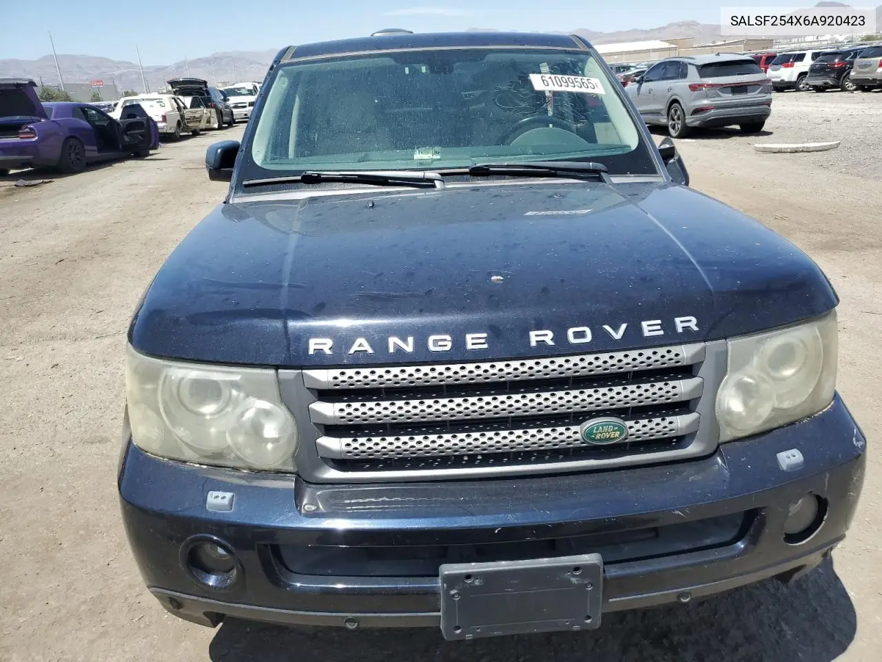 2006 Land Rover Range Rover Sport Hse VIN: SALSF254X6A920423 Lot: 61099565