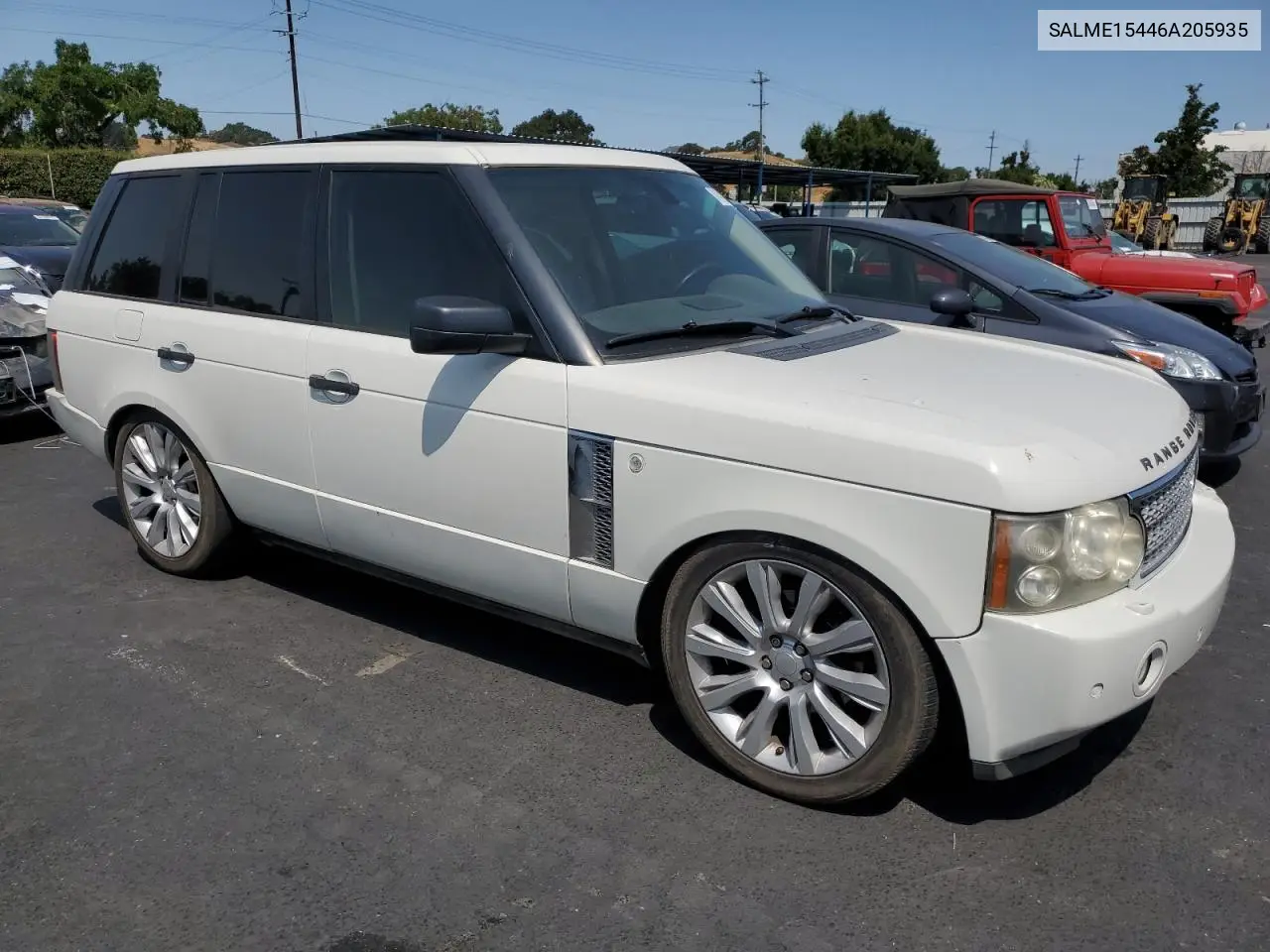 2006 Land Rover Range Rover Hse VIN: SALME15446A205935 Lot: 61431025