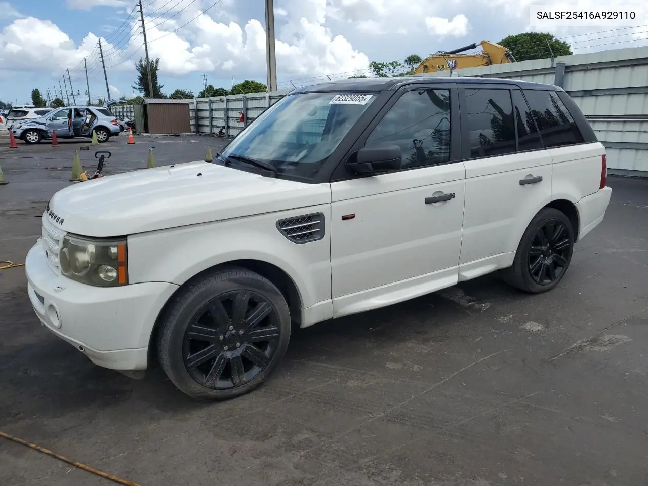 2006 Land Rover Range Rover Sport Hse VIN: SALSF25416A929110 Lot: 62329055