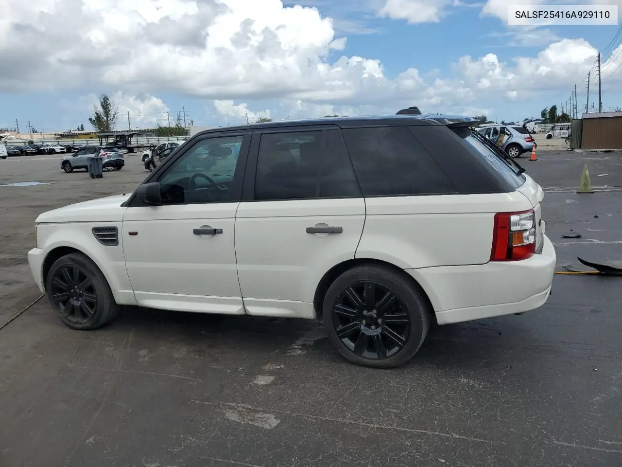 2006 Land Rover Range Rover Sport Hse VIN: SALSF25416A929110 Lot: 62329055