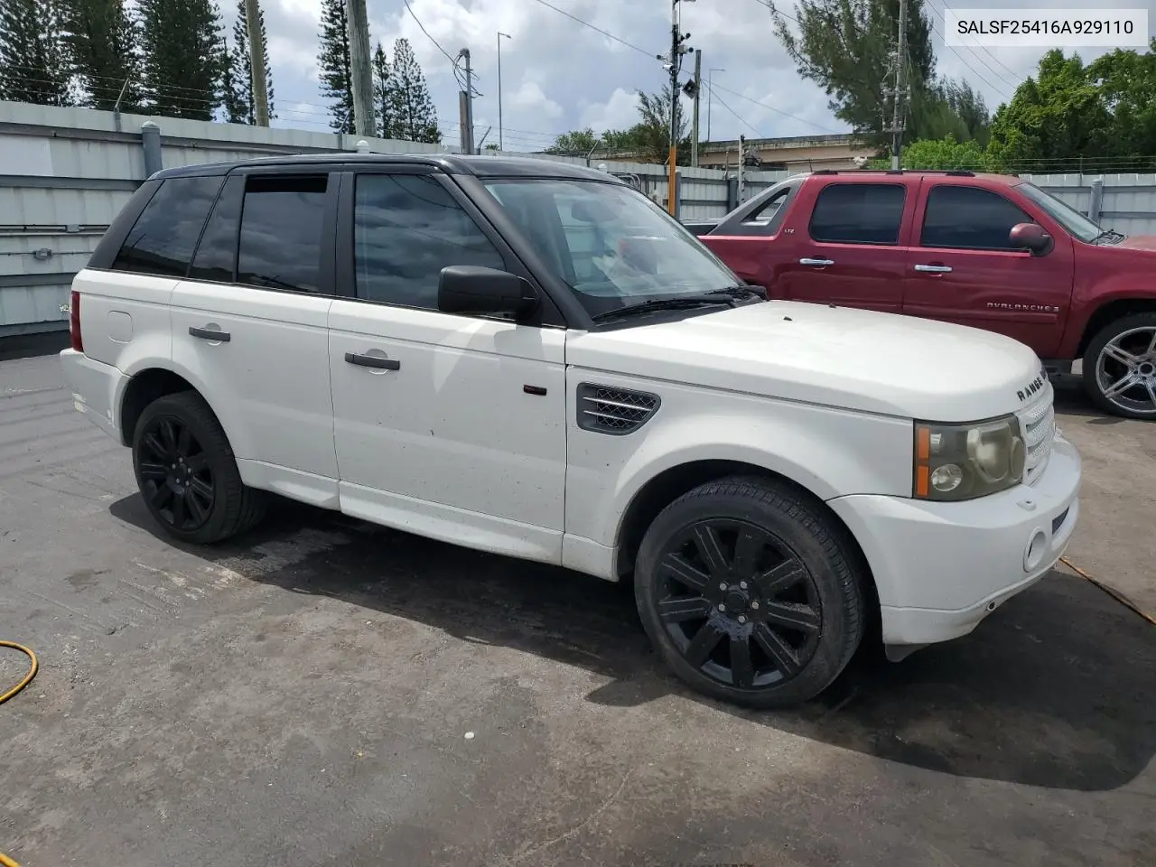 2006 Land Rover Range Rover Sport Hse VIN: SALSF25416A929110 Lot: 62329055