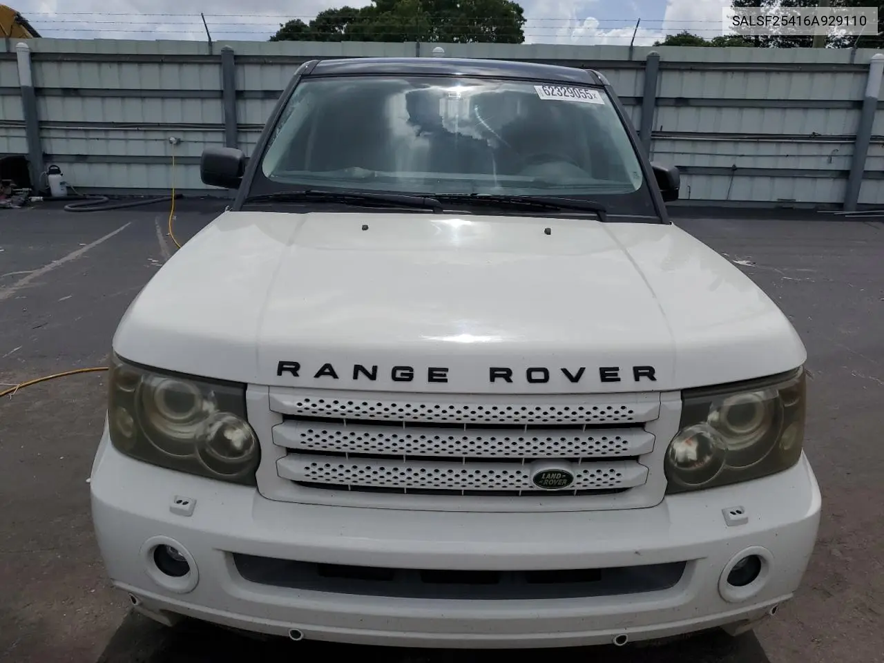 2006 Land Rover Range Rover Sport Hse VIN: SALSF25416A929110 Lot: 62329055