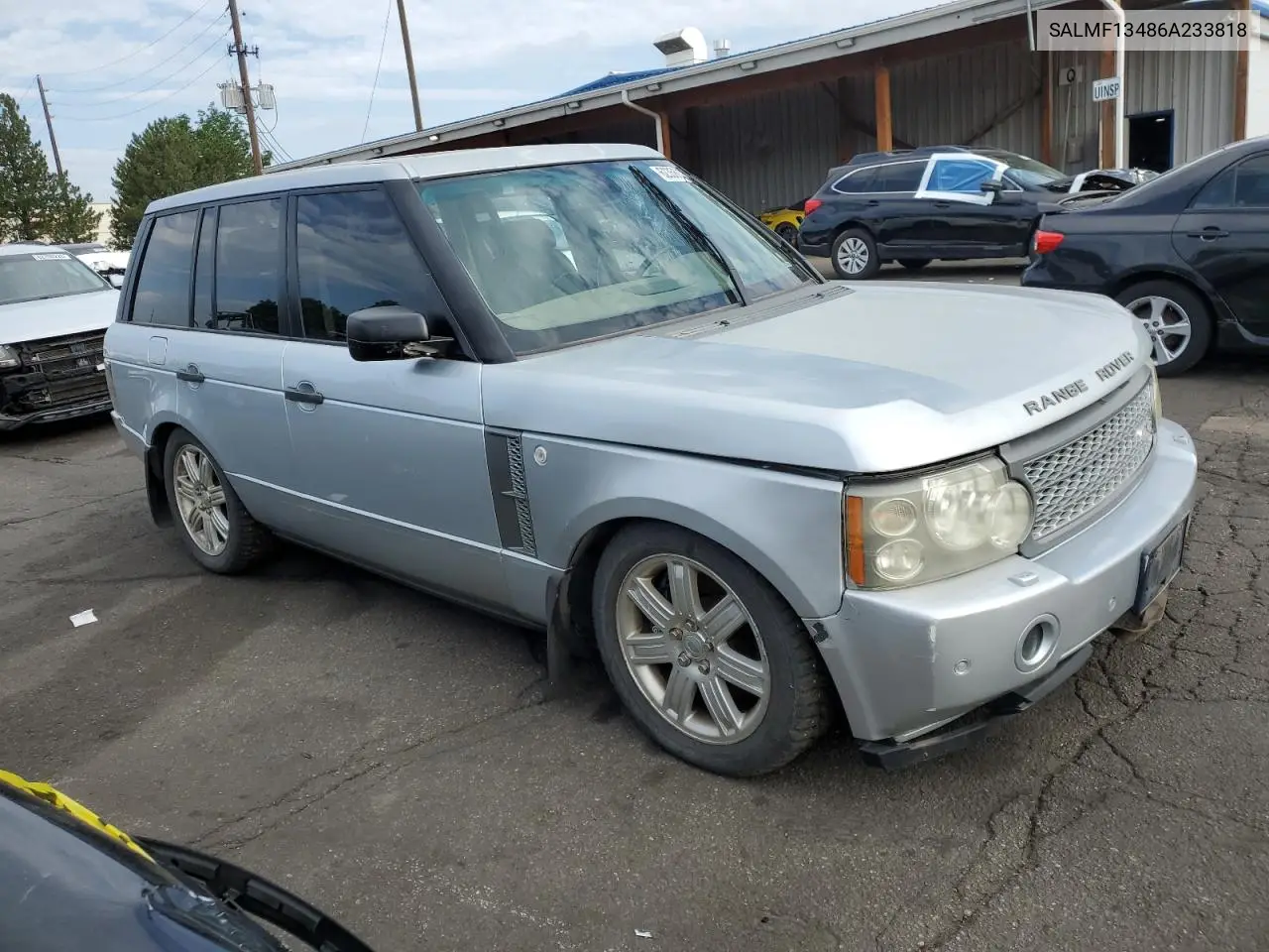 2006 Land Rover Range Rover Supercharged VIN: SALMF13486A233818 Lot: 62358005