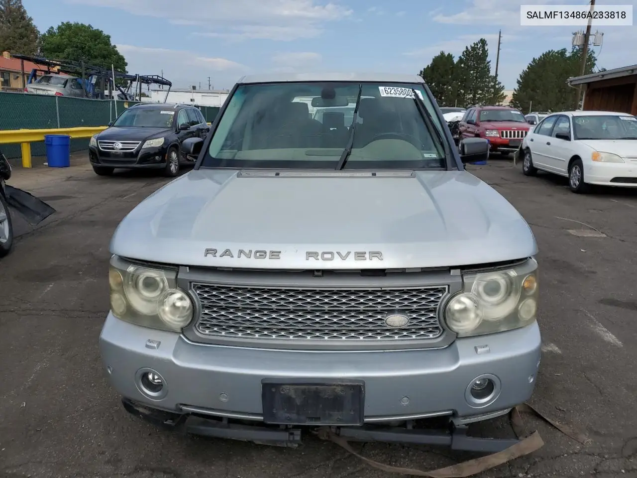 2006 Land Rover Range Rover Supercharged VIN: SALMF13486A233818 Lot: 62358005