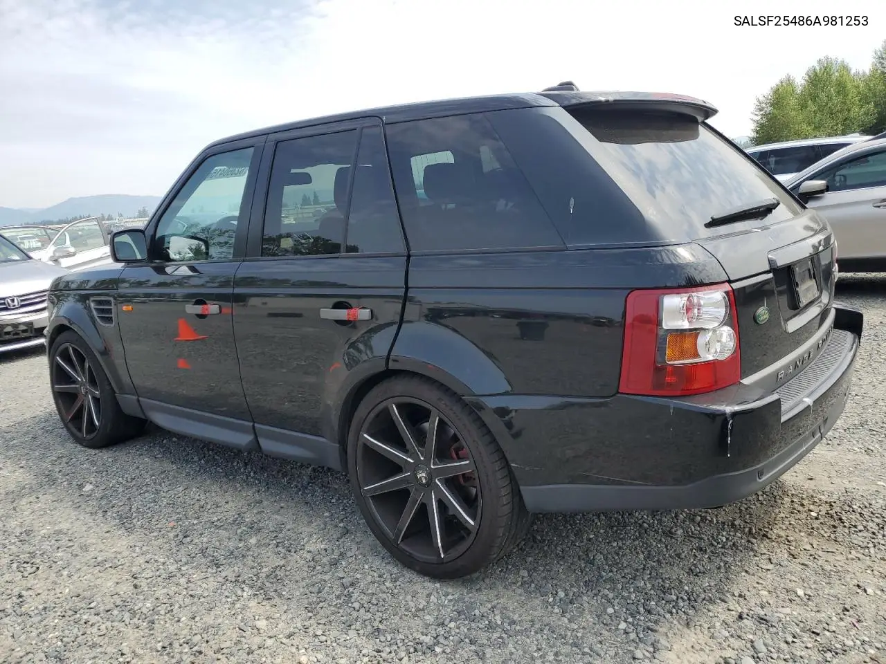2006 Land Rover Range Rover Sport Hse VIN: SALSF25486A981253 Lot: 62360415