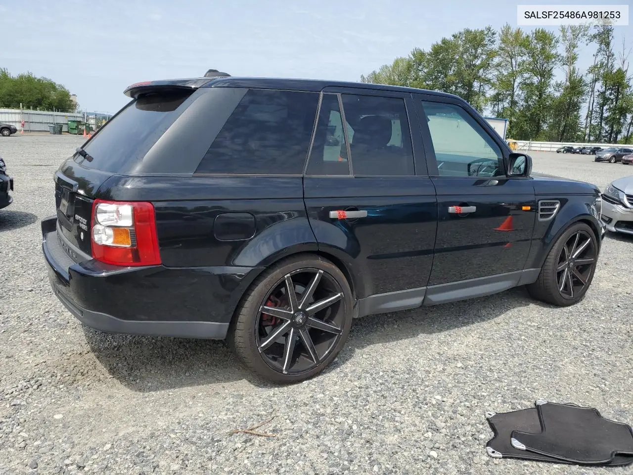 2006 Land Rover Range Rover Sport Hse VIN: SALSF25486A981253 Lot: 62360415