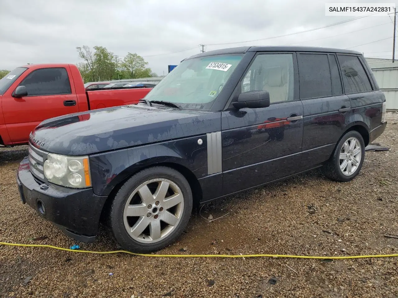 2007 Land Rover Range Rover Hse VIN: SALMF15437A242831 Lot: 57534915