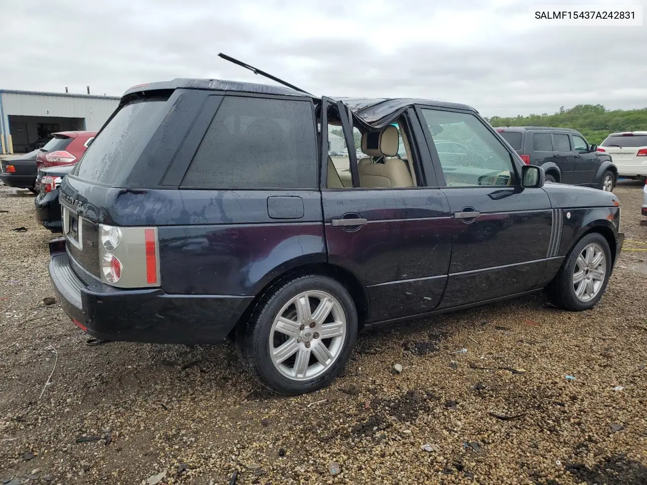 2007 Land Rover Range Rover Hse VIN: SALMF15437A242831 Lot: 57534915