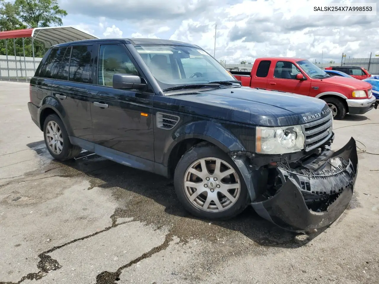 2007 Land Rover Range Rover Sport Hse VIN: SALSK254X7A998553 Lot: 60889735