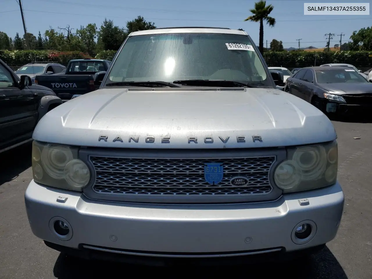 2007 Land Rover Range Rover Supercharged VIN: SALMF13437A255355 Lot: 61262195