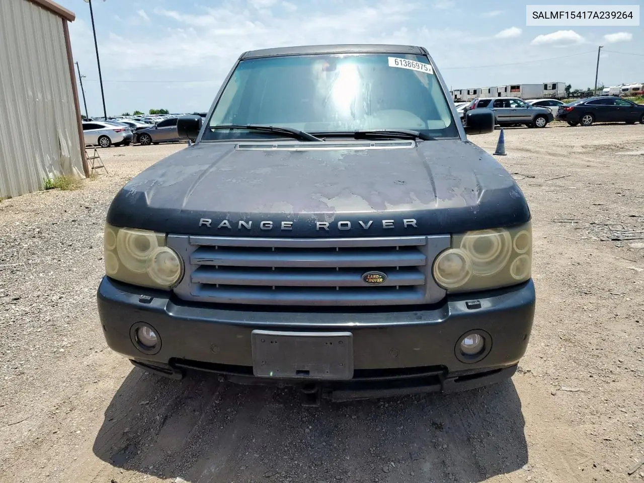 2007 Land Rover Range Rover Hse VIN: SALMF15417A239264 Lot: 61386975