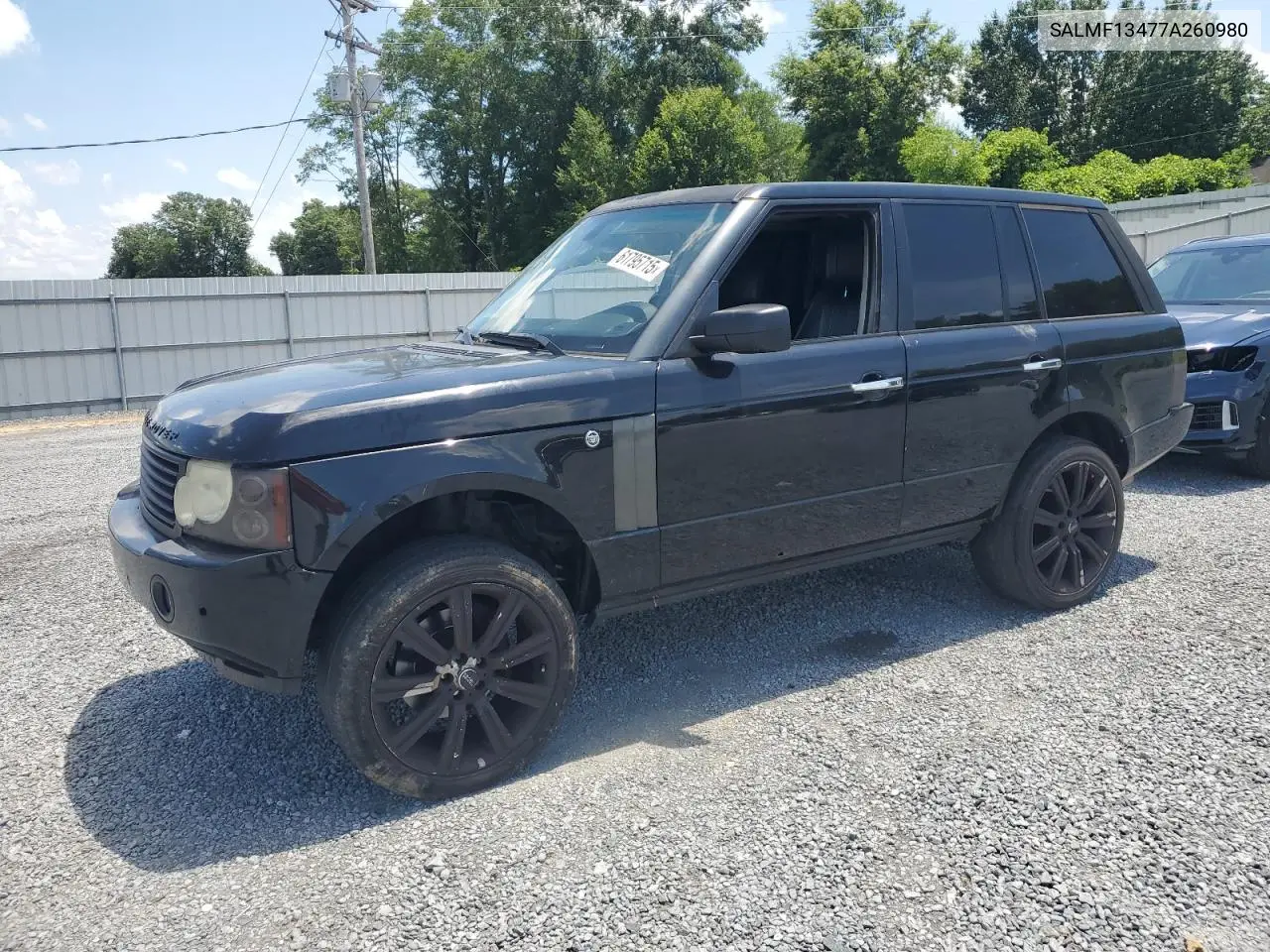 2007 Land Rover Range Rover Supercharged VIN: SALMF13477A260980 Lot: 61795715