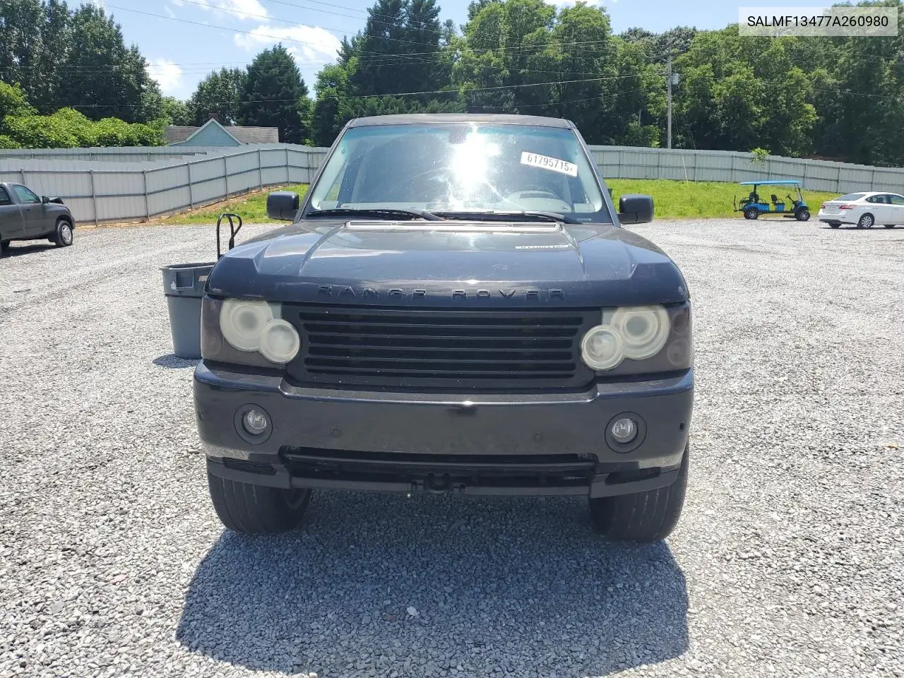 2007 Land Rover Range Rover Supercharged VIN: SALMF13477A260980 Lot: 61795715