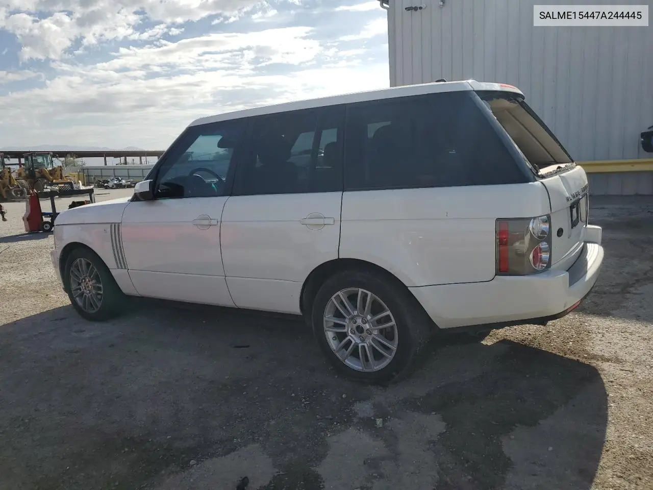 2007 Land Rover Range Rover Hse VIN: SALME15447A244445 Lot: 62119705