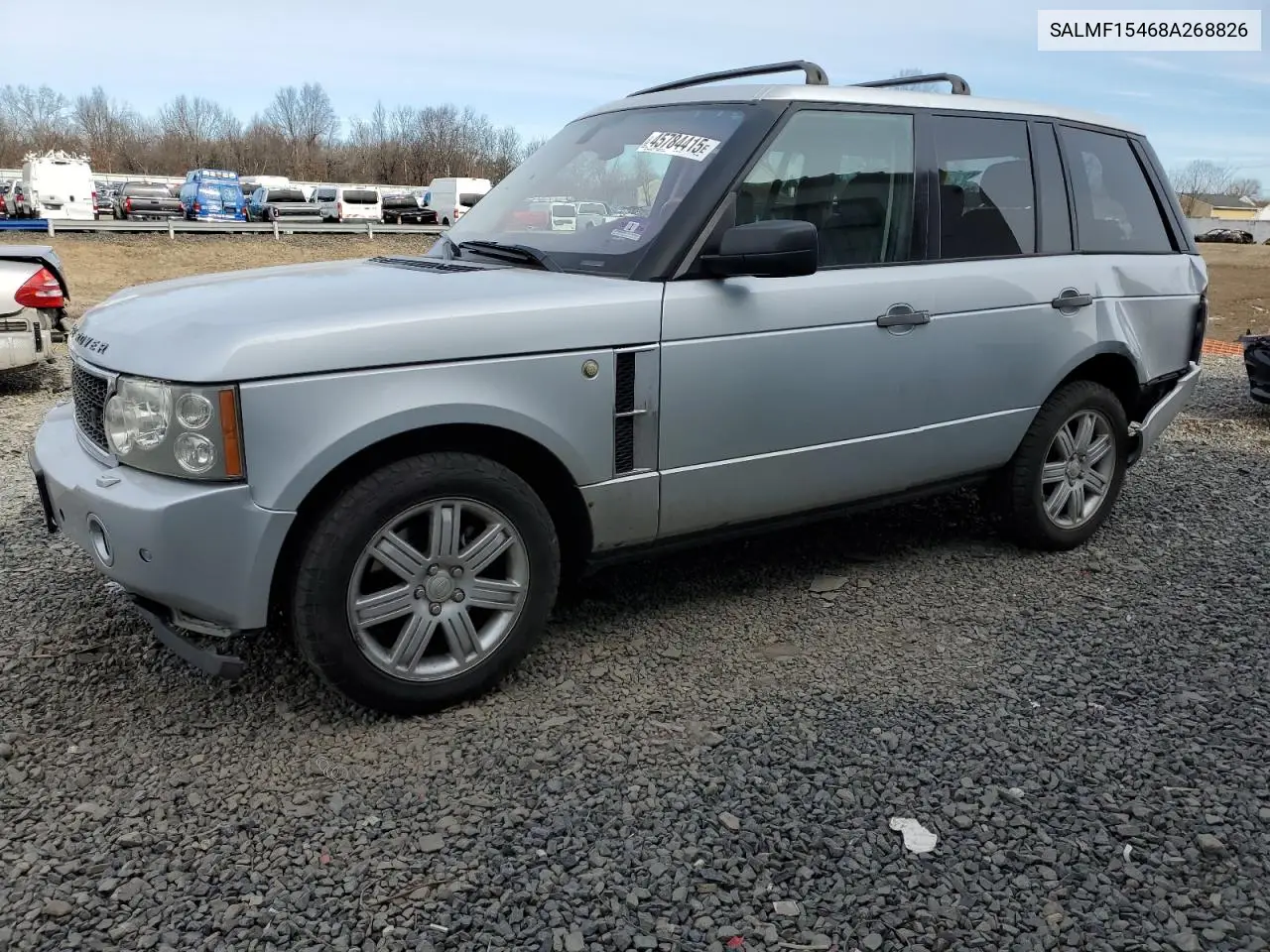 2008 Land Rover Range Rover Hse VIN: SALMF15468A268826 Lot: 45784415