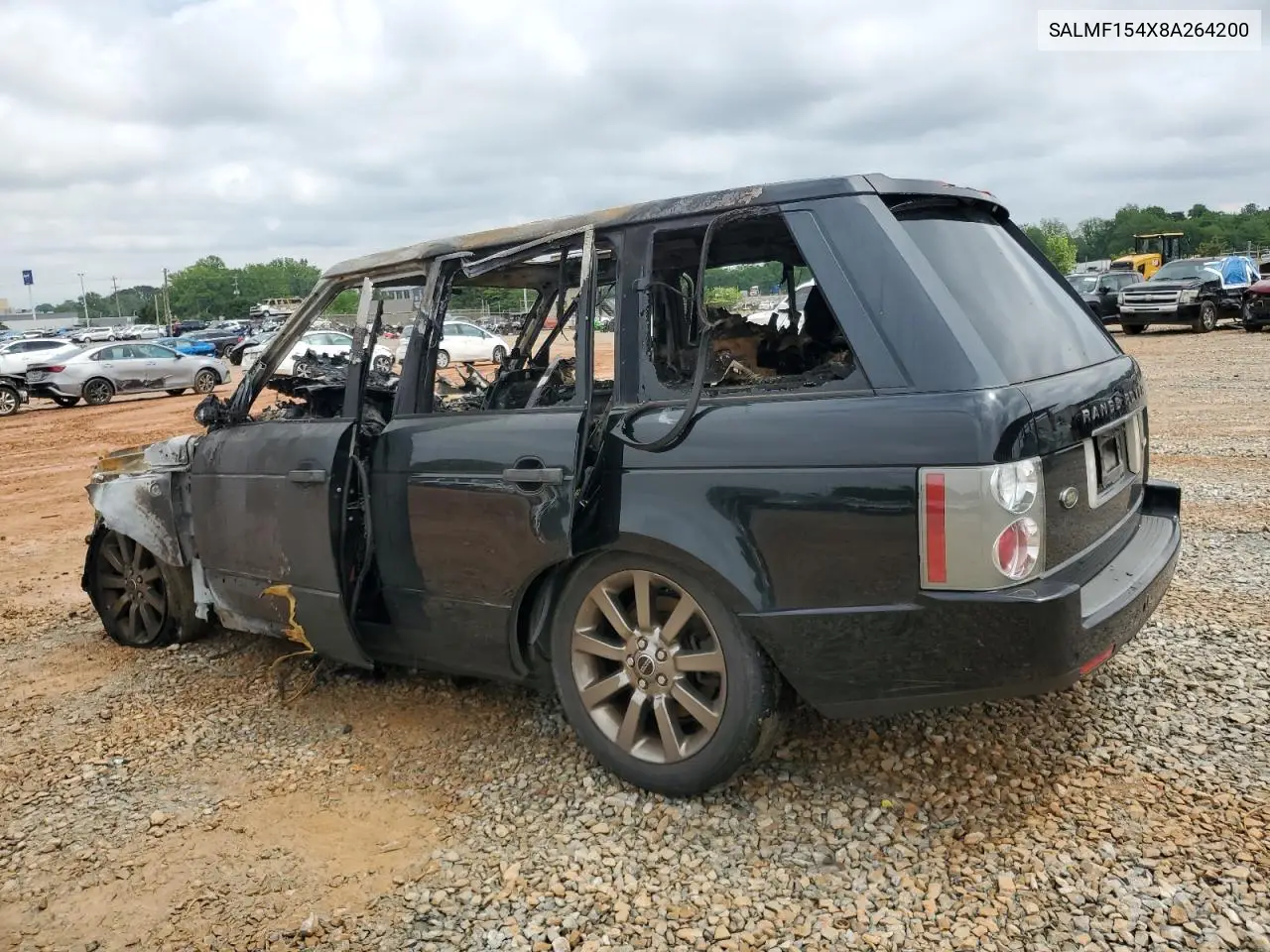 2008 Land Rover Range Rover Hse VIN: SALMF154X8A264200 Lot: 54563515