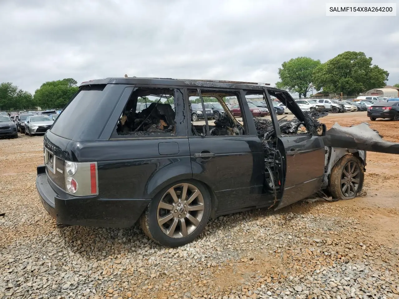 2008 Land Rover Range Rover Hse VIN: SALMF154X8A264200 Lot: 54563515