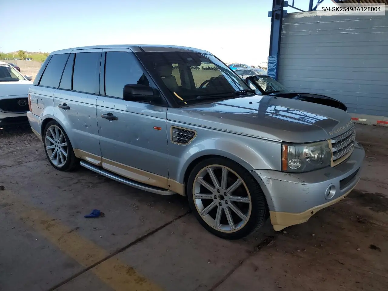2008 Land Rover Range Rover Sport Hse VIN: SALSK25498A128004 Lot: 59326645