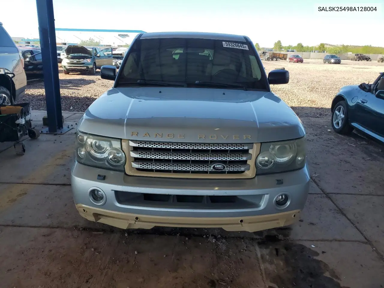2008 Land Rover Range Rover Sport Hse VIN: SALSK25498A128004 Lot: 59326645