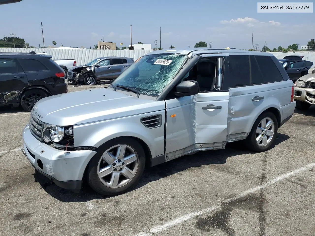 2008 Land Rover Range Rover Sport Hse VIN: SALSF25418A177279 Lot: 60065535