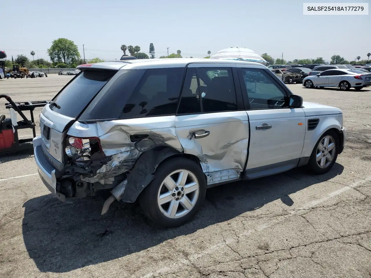 2008 Land Rover Range Rover Sport Hse VIN: SALSF25418A177279 Lot: 60065535
