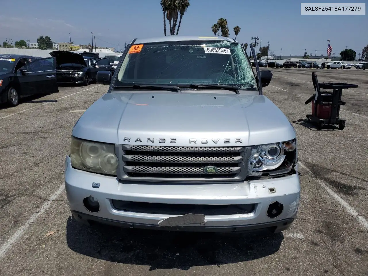 2008 Land Rover Range Rover Sport Hse VIN: SALSF25418A177279 Lot: 60065535