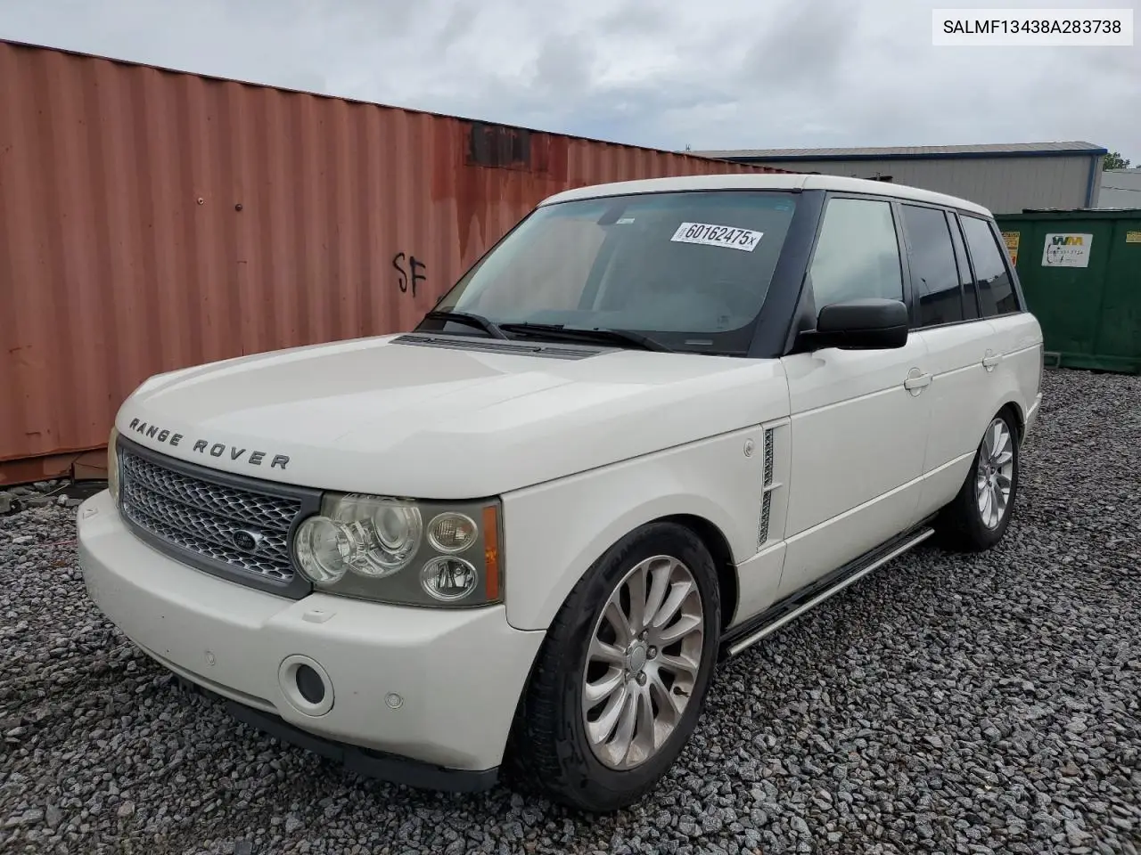 2008 Land Rover Range Rover Supercharged VIN: SALMF13438A283738 Lot: 60162475