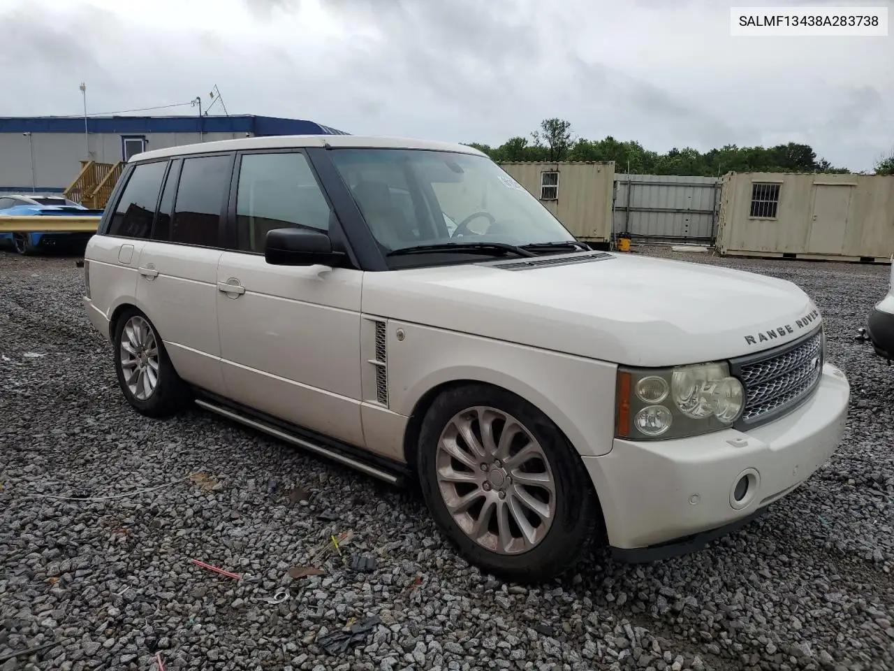 2008 Land Rover Range Rover Supercharged VIN: SALMF13438A283738 Lot: 60162475