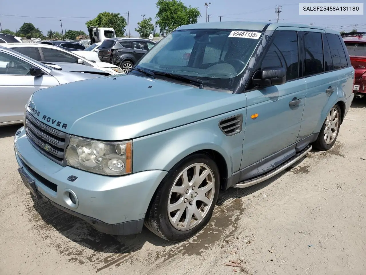 2008 Land Rover Range Rover Sport Hse VIN: SALSF25458A131180 Lot: 60461135