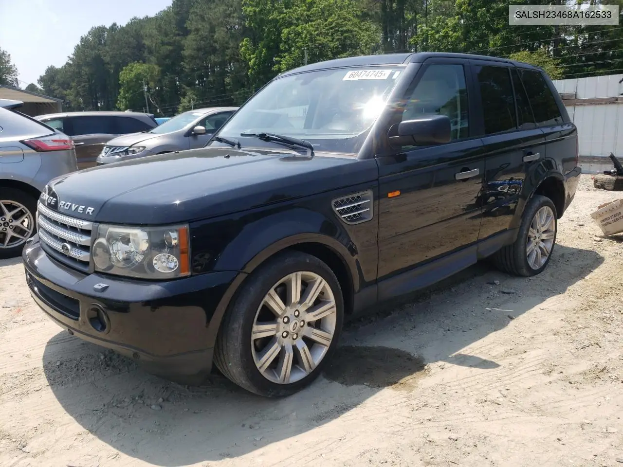 2008 Land Rover Range Rover Sport Supercharged VIN: SALSH23468A162533 Lot: 60474745