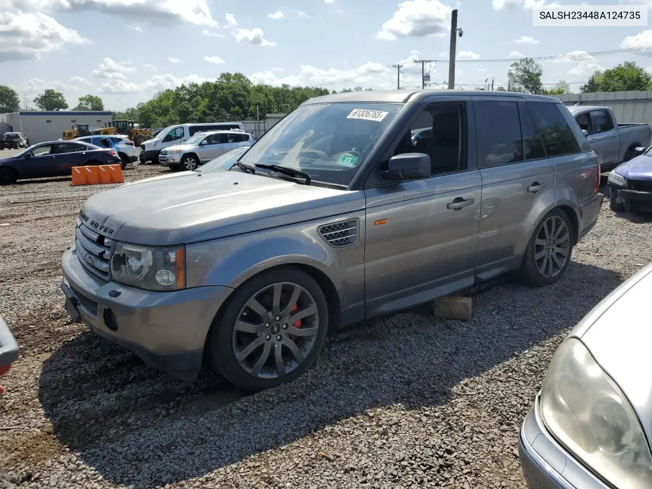 2008 Land Rover Range Rover Sport Supercharged VIN: SALSH23448A124735 Lot: 61326765